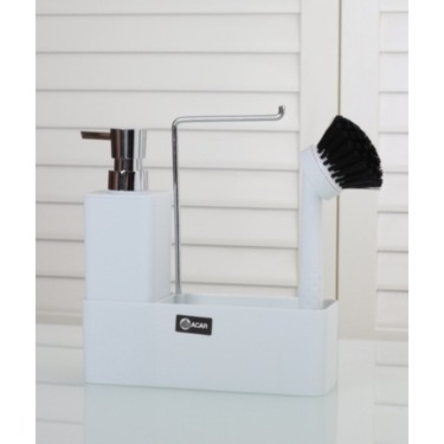 Acar 2`Li Akrilik Stand Fırçalı Kare Sıvı Sabunluk AKR-11279/1 Acar 2`Li Akrilik Stand Fırçalı Kare Sıvı Sabunluk AKR-11279/1