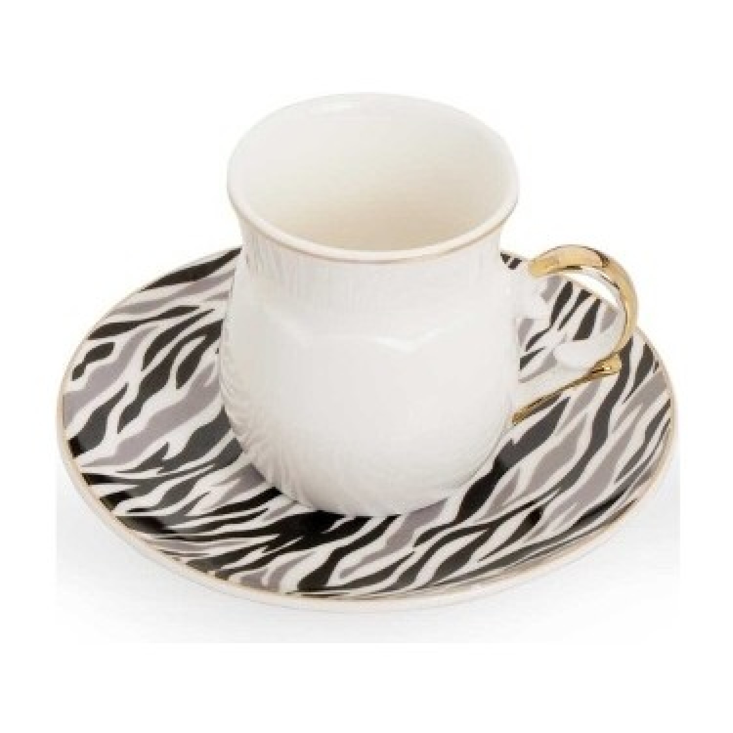 Acar Porselen Kahve Fincanı Takımı YST-010930 Zebra