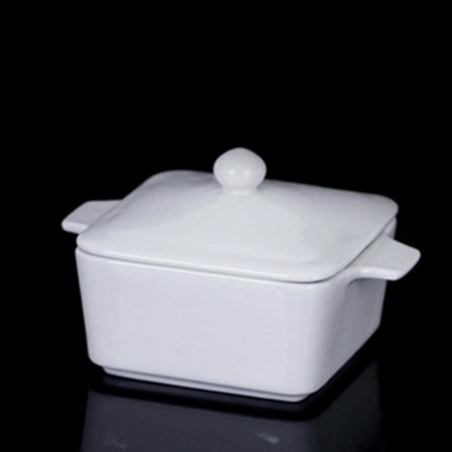 ACAR PORSELEN KARE KAPAKLI FIRIN KABI 14 CM ACAR PORSELEN KARE KAPAKLI FIRIN KABI 14 CM
