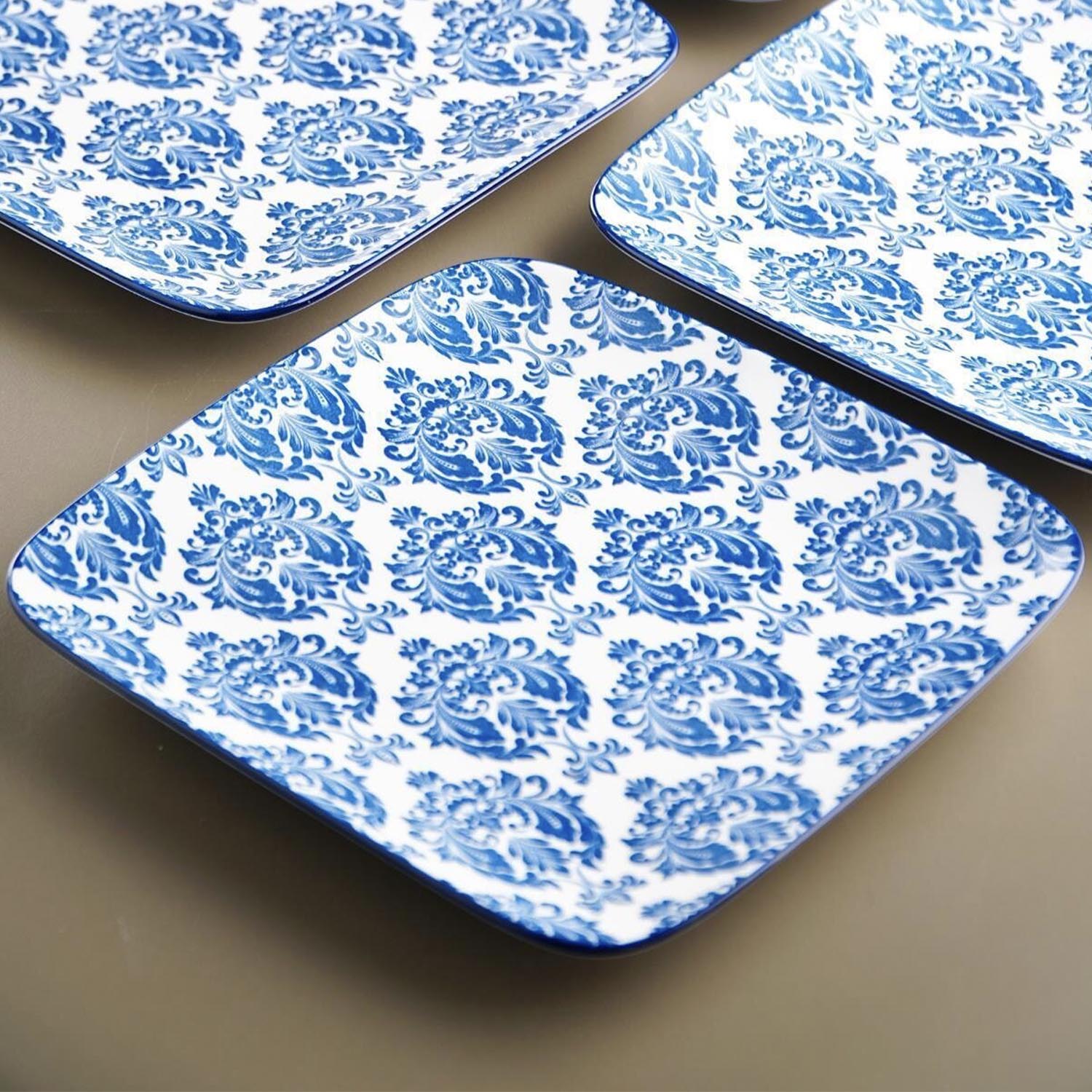 Mozaik 4 lü Damask Desen Porselen Tabak 22.3 Cm Mozaik 4 lü Damask Desen Porselen Tabak 22.3 Cm